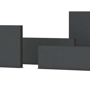 Tuinmuur aluminium 200 x 15 x h 135 cm