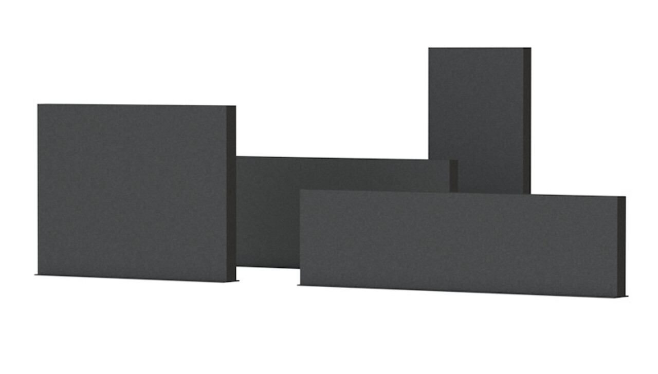 Tuinmuur aluminium 300 x 15 x h 135 cm