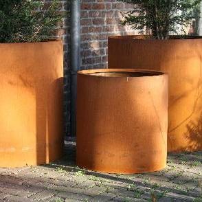 ATLAS cortenstaal 100x80 cm bloempot