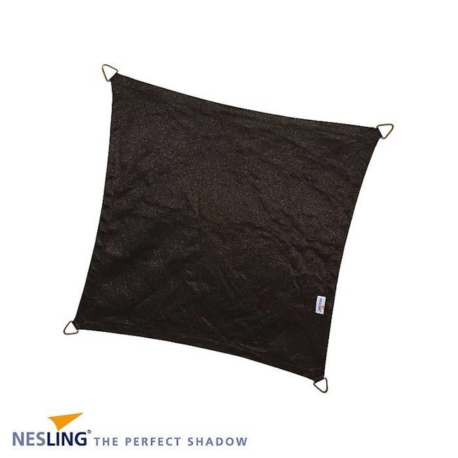 Nesling Coolfit 3.6 x 3.6 m zwart schaduwdoek