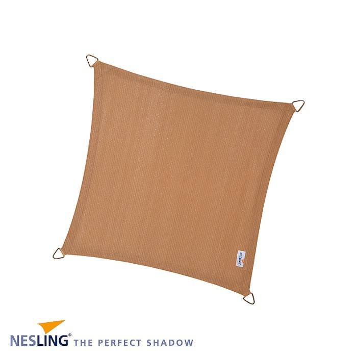 Nesling Coolfit 3.6 x 3.6 m zand schaduwdoek