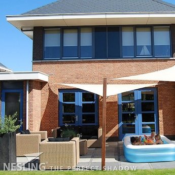 Nesling Coolfit 3.6 x 3.6 x 3.6 m zwart schaduwdoek