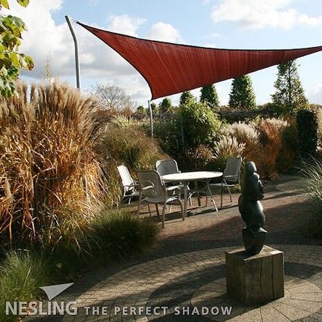 Nesling Coolfit 3.6 x 3.6 x 3.6 m antraciet schaduwdoek Nesling Coolfit 3.6 x 3.6 x 3.6 m antraciet schaduwdoek