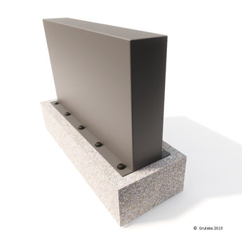 Tuinmuur polyester 300 x 15 x h 150 cm