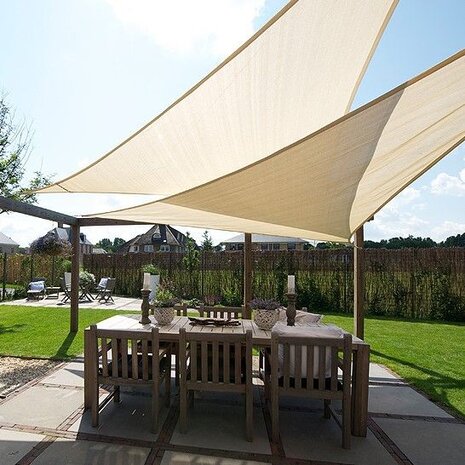 Nesling Coolfit 4 x 4 x 5.7 m antraciet schaduwdoek Nesling Coolfit 4 x 4 x 5.7 m antraciet schaduwdoek