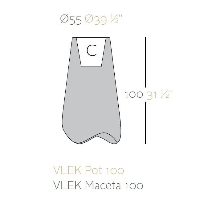 Vondom PAL 100 bloempot