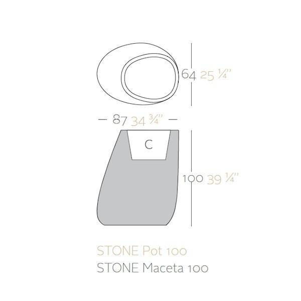 Vondom STONES 70 bloembak