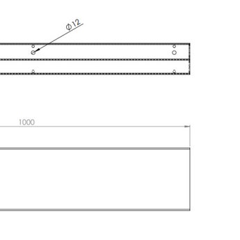 Keerwand cortenstaal 100 x 20 cm recht