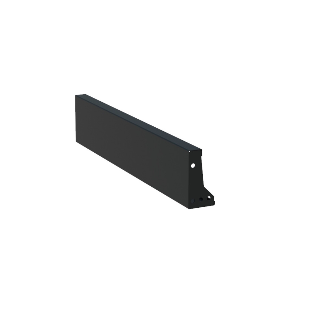 Keerwand aluminium 100 x 20 cm recht afbeelding