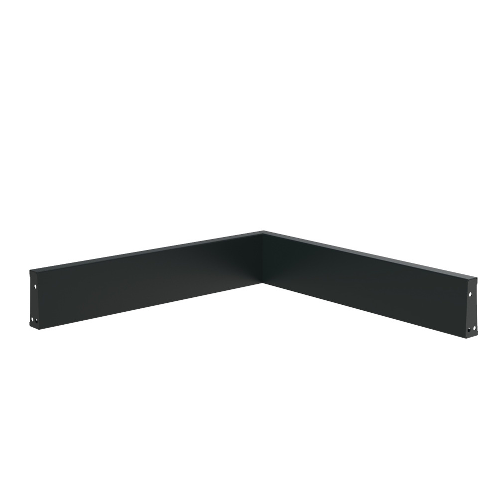 Keerwand aluminium 100 x 100 x 20 cm binnenhoek afbeelding