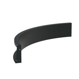 Keerwand aluminium 100  x 20 cm binnenbocht