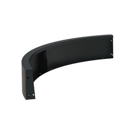 Keerwand aluminium 100  x 20 cm buitenbocht