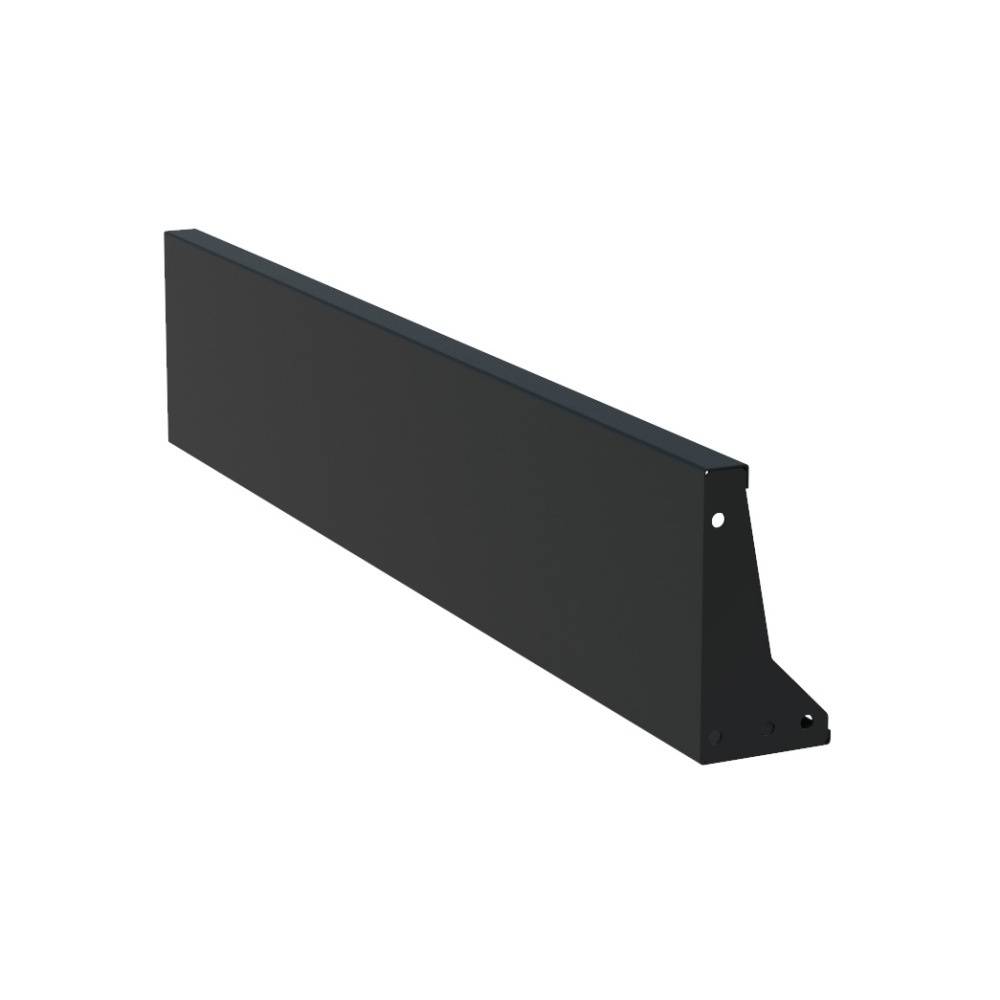 Keerwand aluminium 200 x 30 cm recht afbeelding