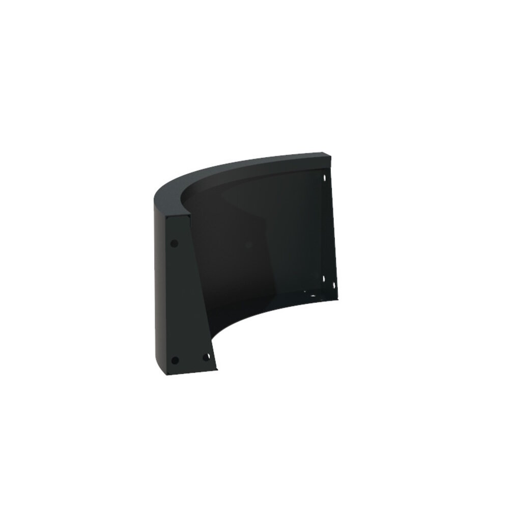 Keerwand aluminium 50 x 30 cm buitenbocht Keerwand aluminium 50 x 30 cm buitenbocht