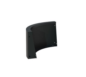 Keerwand aluminium 50 x 30 cm buitenbocht Keerwand aluminium 50 x 30 cm buitenbocht