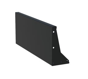 Keerwand aluminium 100 x 40 cm recht