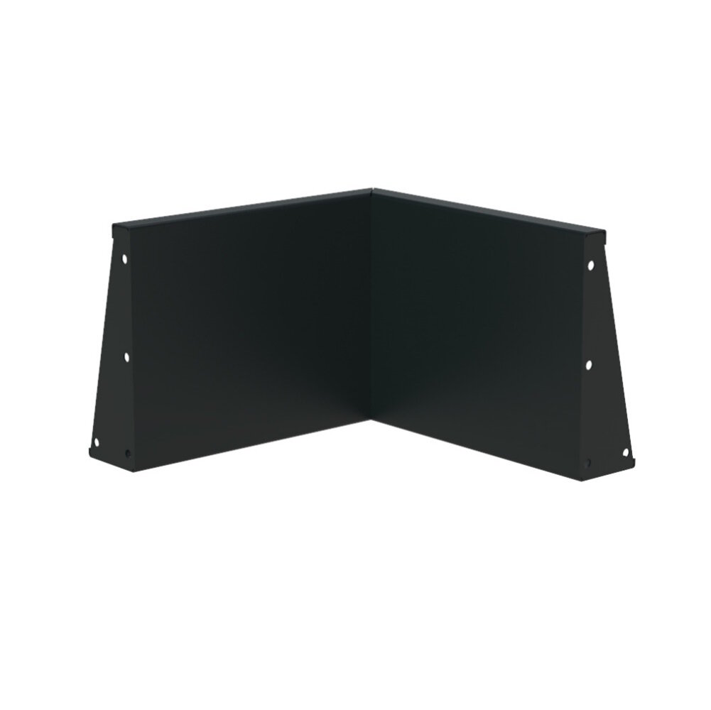 Keerwand aluminium 50 x 50 x 40 cm binnenhoek Keerwand aluminium 50 x 50 x 40 cm binnenhoek