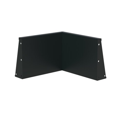 Keerwand aluminium 50 x 50 x 40 cm binnenhoek Keerwand aluminium 50 x 50 x 40 cm binnenhoek