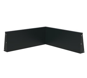 Keerwand aluminium 100 x 100 x 40 cm binnenhoek Keerwand aluminium 100 x 100 x 40 cm binnenhoek