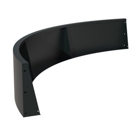 Keerwand aluminium 200 x 40 cm buitenbocht Keerwand aluminium 200 x 40 cm buitenbocht