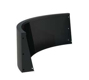 Keerwand aluminium 100 x 40 cm buitenbocht