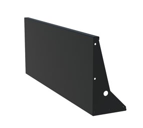 Keerwand aluminium 150 x 60 cm recht