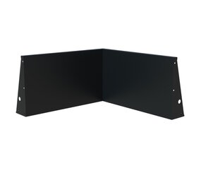 Keerwand aluminium 100 x 100 x 60 cm binnenhoek