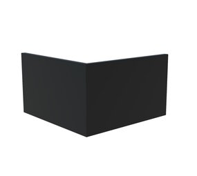 Keerwand aluminium 50 x 50 x 60 cm buitenhoek