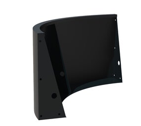 Keerwand aluminium 100 x 60 cm buitenbocht Keerwand aluminium 100 x 60 cm buitenbocht