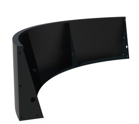 Keerwand aluminium 200 x 60 cm buitenbocht Keerwand aluminium 200 x 60 cm buitenbocht