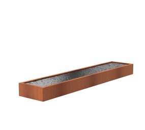Vijver cortenstaal 500 x 100 x 40 cm Vijver cortenstaal 500 x 100 x 40 cm