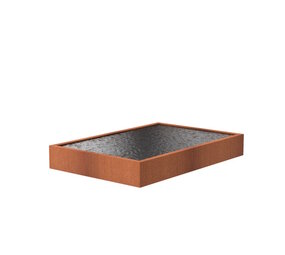 Vijver cortenstaal 300 x 200 x 40 cm Vijver cortenstaal 300 x 200 x 40 cm