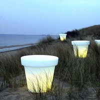 Verlichte bloempotten
