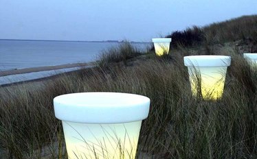 Verlichte bloempotten