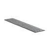 ECO-oh Ecolat GRIJS recht 14 cm x 10 mm, lengte 1.2 m, 4 st.