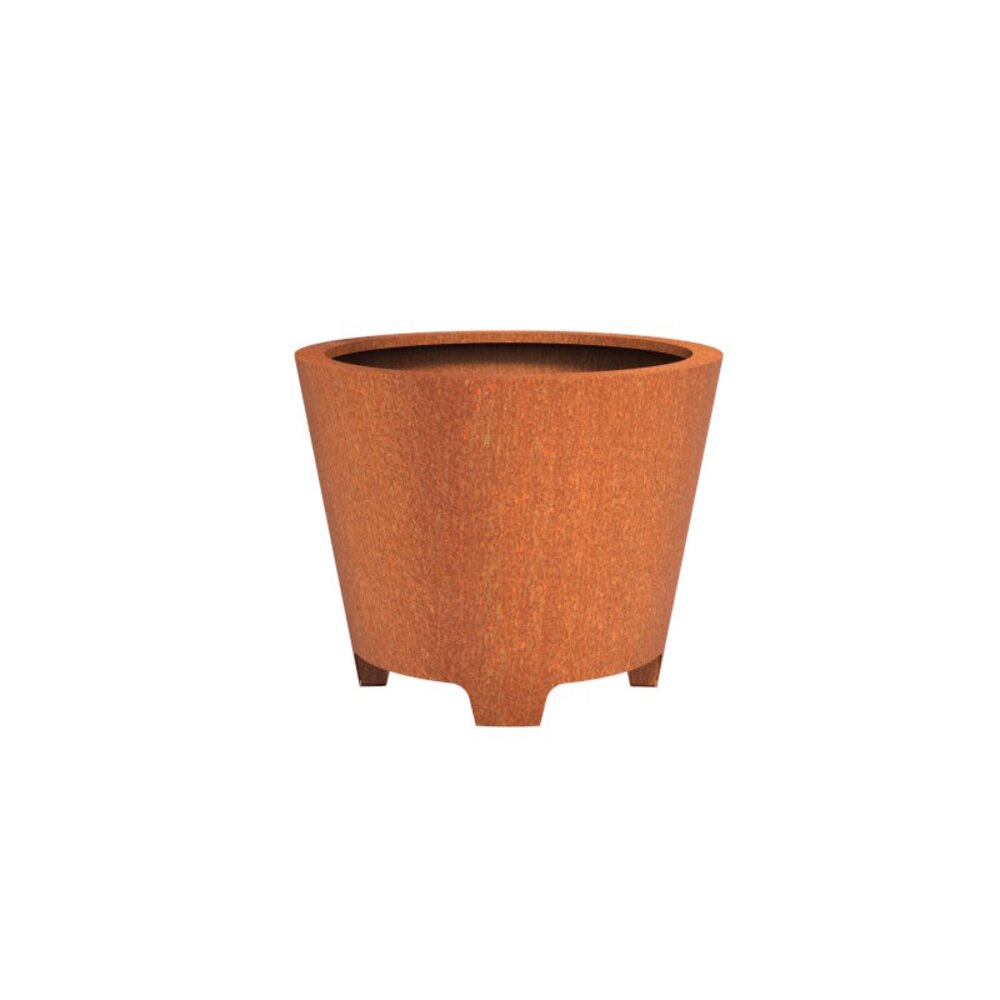 CADO cortenstaal 100x80 cm bloempot met poten CADO cortenstaal 100x80 cm bloempot met poten