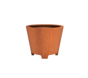 CADO cortenstaal 100x80 cm bloempot met poten CADO cortenstaal 100x80 cm bloempot met poten