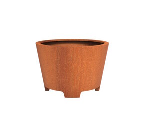 CADO cortenstaal 120x80 cm bloempot met poten CADO cortenstaal 120x80 cm bloempot met poten