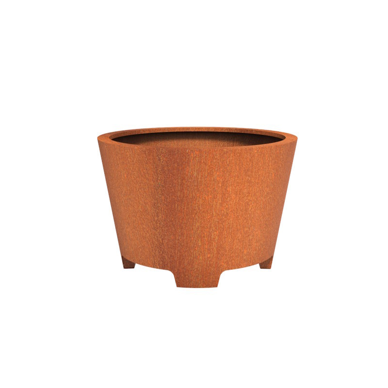 CADO cortenstaal 120x80 cm bloempot met poten afbeelding