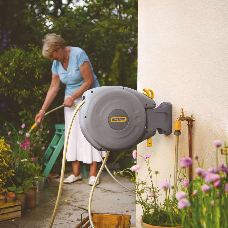 Hozelock Auto Reel 10 m zelfoprollende muurhaspel