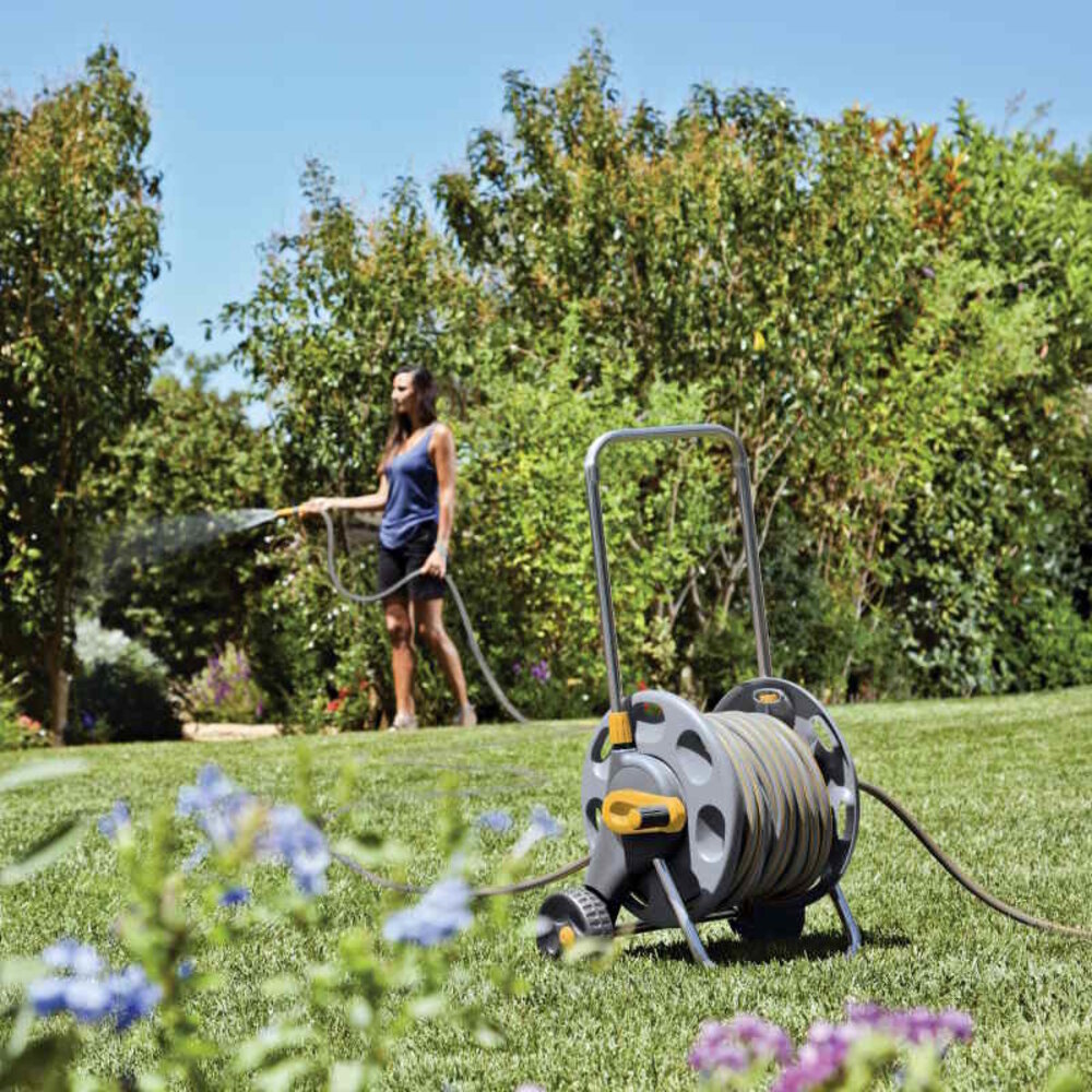 Hozelock 60 m slangenwagen + 25 m. slang Hozelock 60 m slangenwagen + 25 m. slang