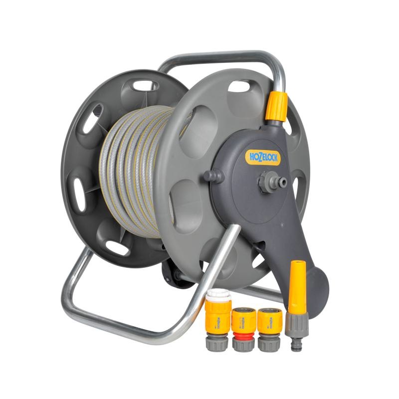Hozelock 45 m 2-in-1 slanghaspel met 25 m slang