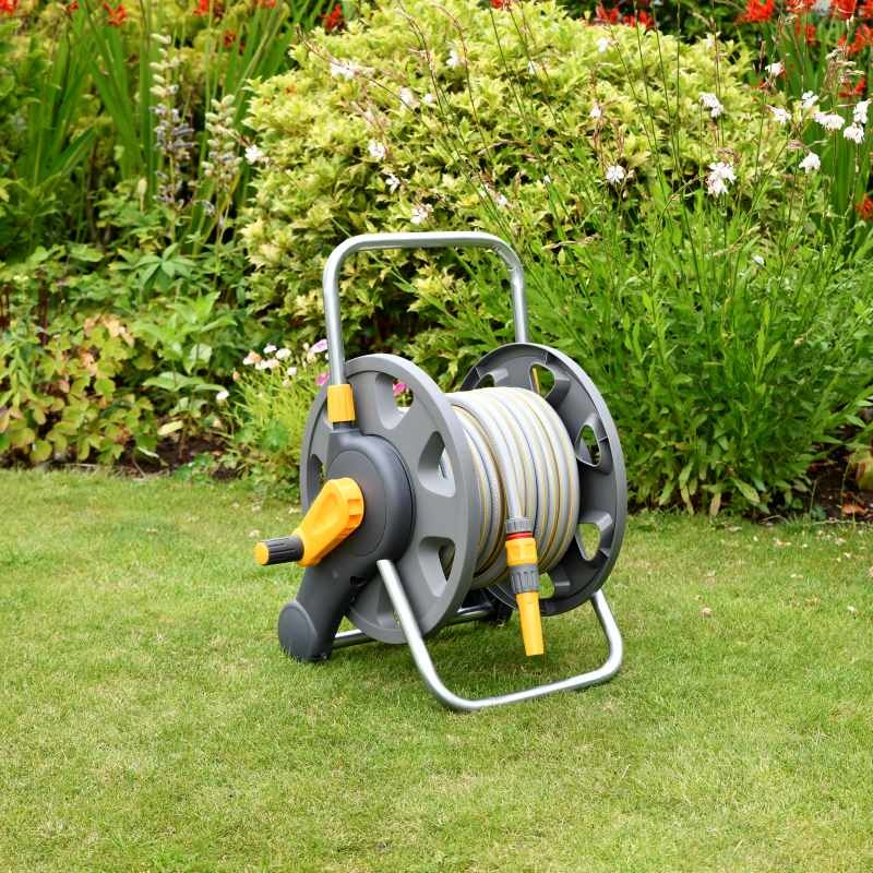 Hozelock 45 m 2-in-1 slanghaspel met 25 m slang