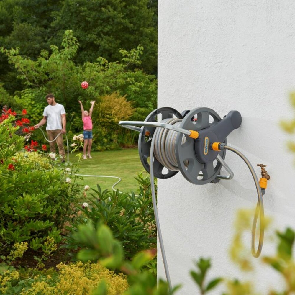 Hozelock 45 m 2-in-1 slanghaspel met 25 m slang