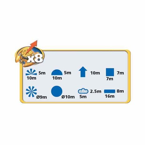 Hozelock Multisproeier PLUS op slede Hozelock Multisproeier PLUS op slede