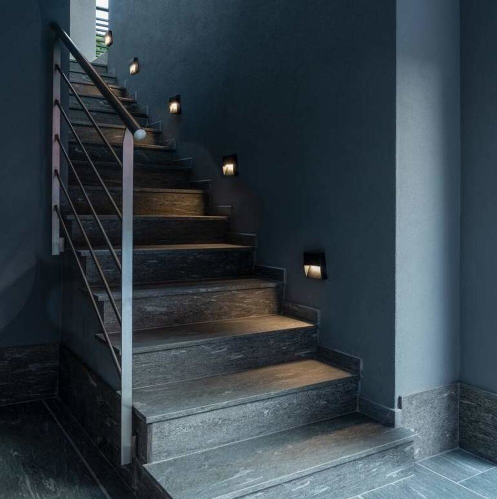 SLV Downunder OUT LED vierkant wandlamp SLV Downunder OUT LED vierkant wandlamp