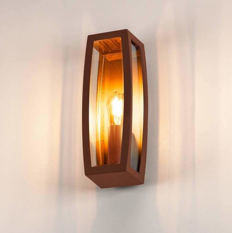 SLV Meridian 2 BOX roestkleur wandlamp