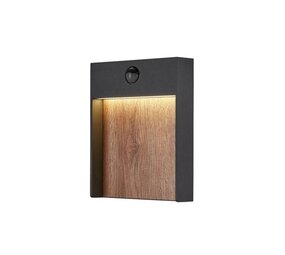 SLV FLATT  Antraciet / bruin  SENSOR wandlamp SLV FLATT  Antraciet / bruin  SENSOR wandlamp