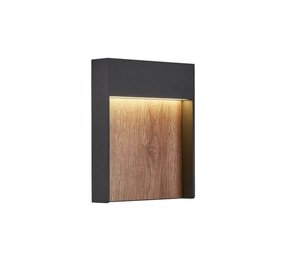 SLV FLATT  Antraciet / bruin wandlamp SLV FLATT  Antraciet / bruin wandlamp