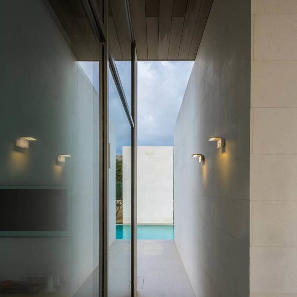 SLV ANGOLUX  wit wandlamp met sensor